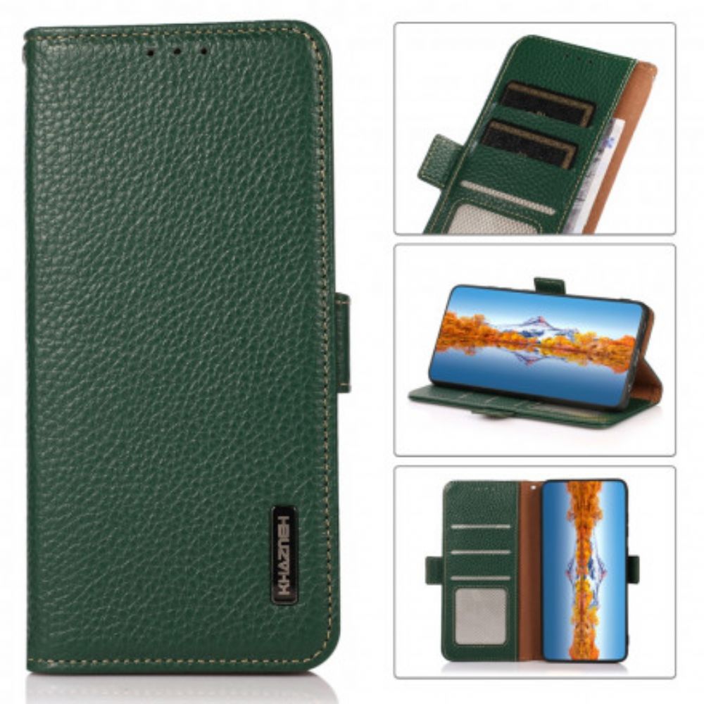 Flip Case Für Sony Xperia 1 III Litschi-leder Khazneh Rfid