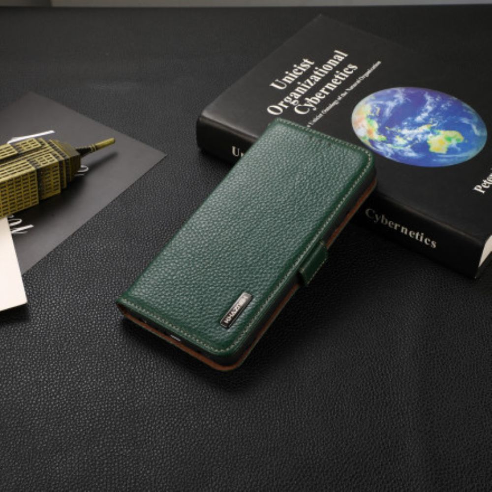 Flip Case Für Sony Xperia 1 III Litschi-leder Khazneh Rfid