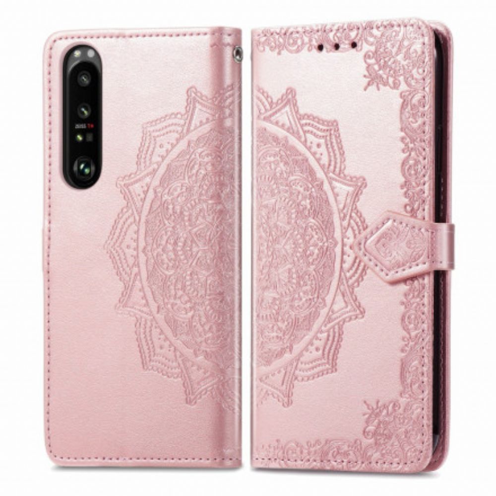 Flip Case Für Sony Xperia 1 III Mandala Aus Dem Mittelalter