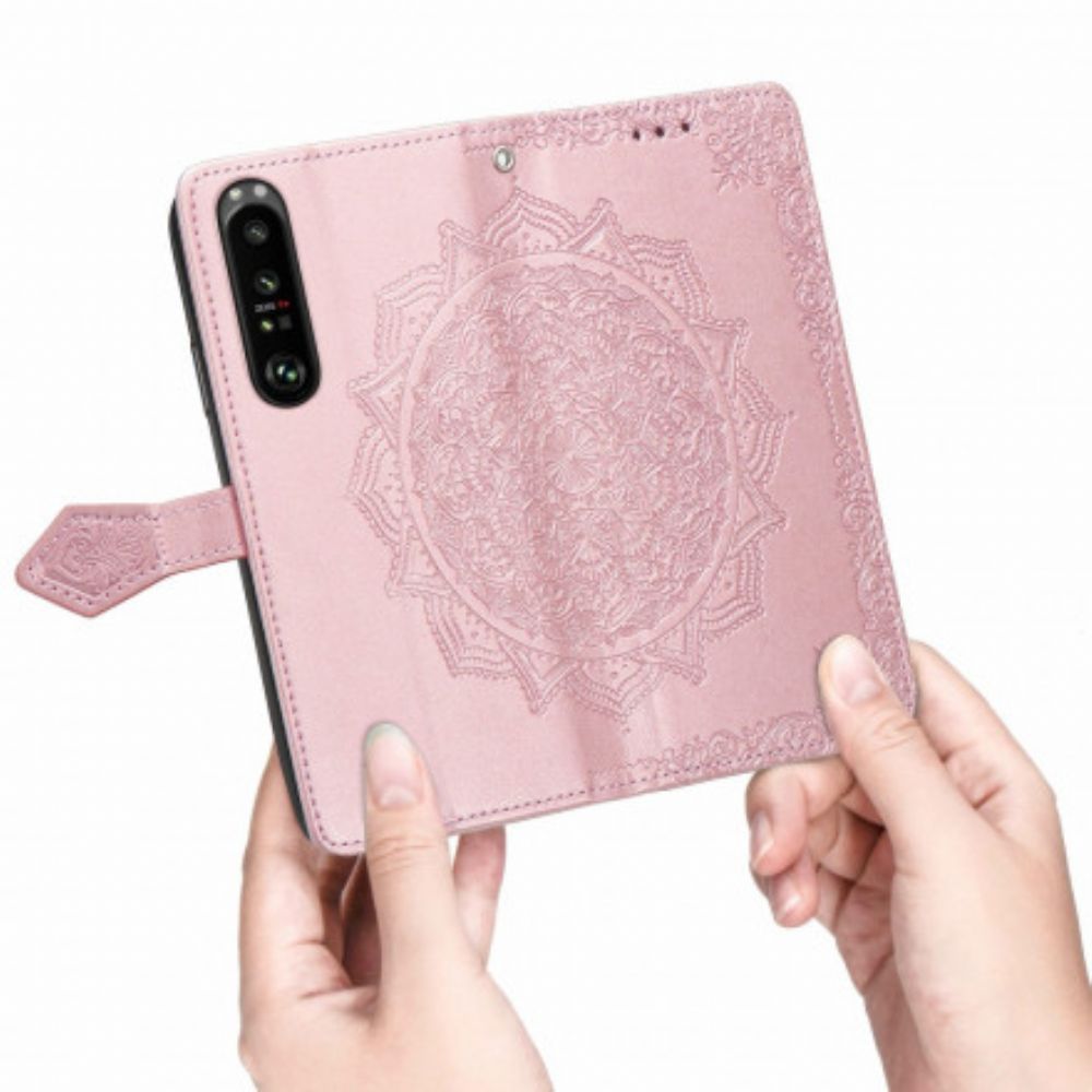 Flip Case Für Sony Xperia 1 III Mandala Aus Dem Mittelalter