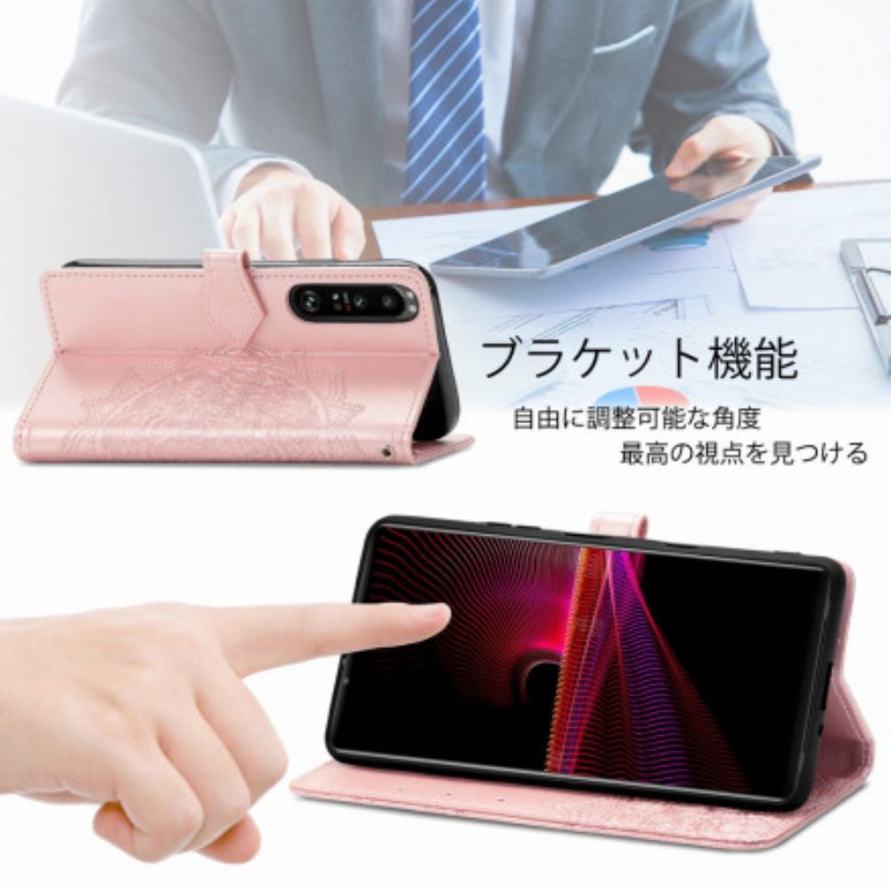 Flip Case Für Sony Xperia 1 III Mandala Aus Dem Mittelalter