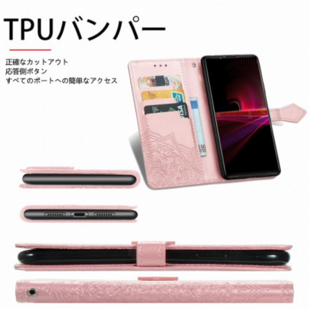 Flip Case Für Sony Xperia 1 III Mandala Aus Dem Mittelalter