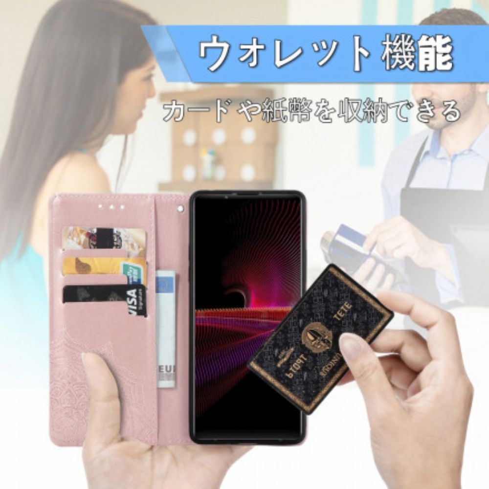 Flip Case Für Sony Xperia 1 III Mandala Aus Dem Mittelalter
