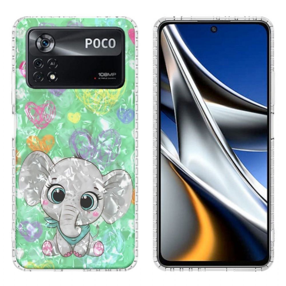 Handyhülle Für Poco X4 Pro 5G Stylischer Elefant