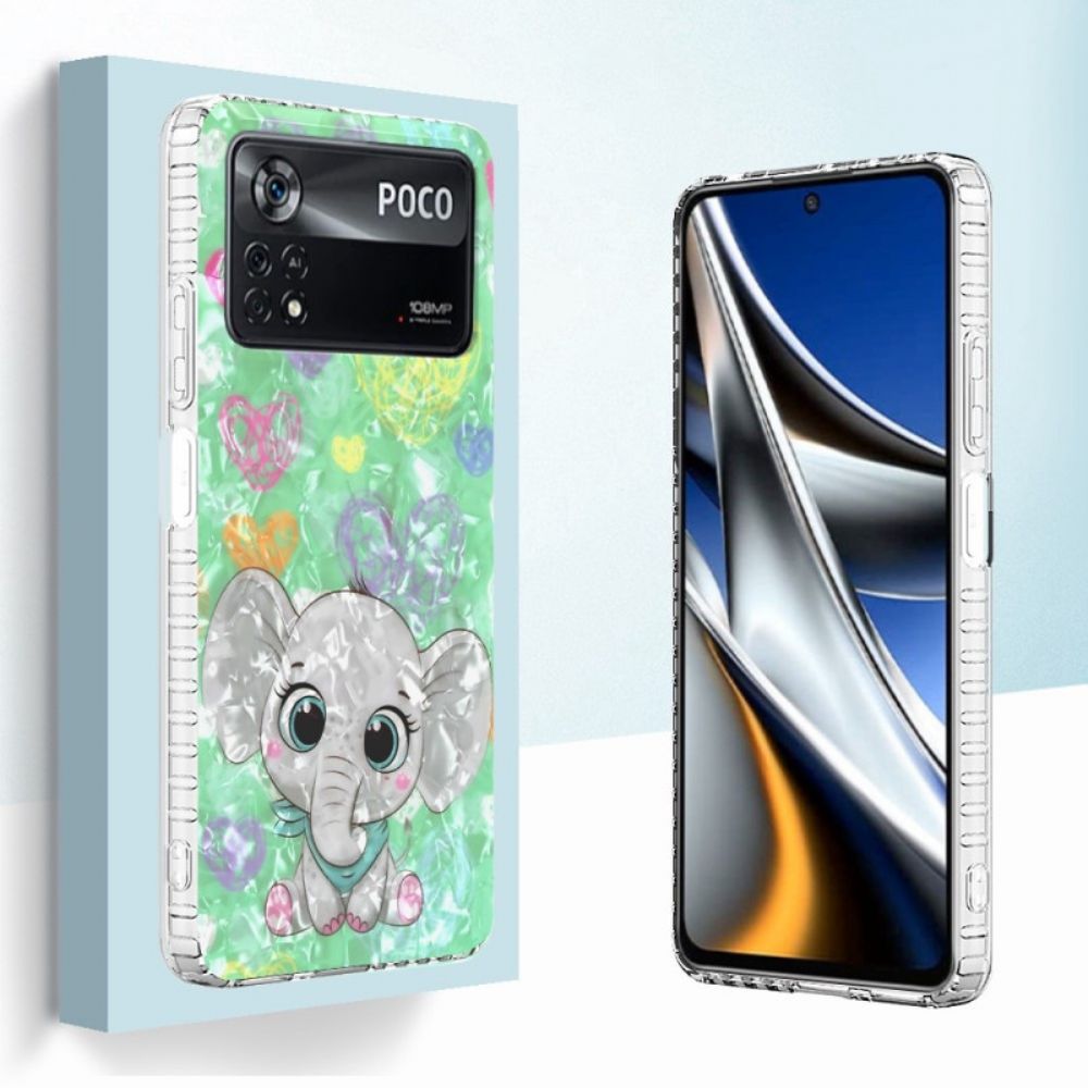 Handyhülle Für Poco X4 Pro 5G Stylischer Elefant