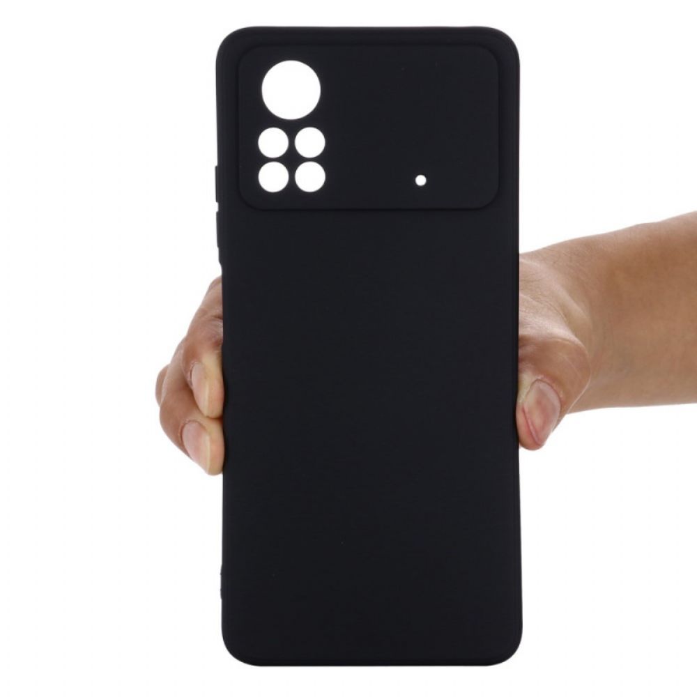 Hülle Für Poco X4 Pro 5G Mit Kordel Armband Aus Flüssigem Silikon