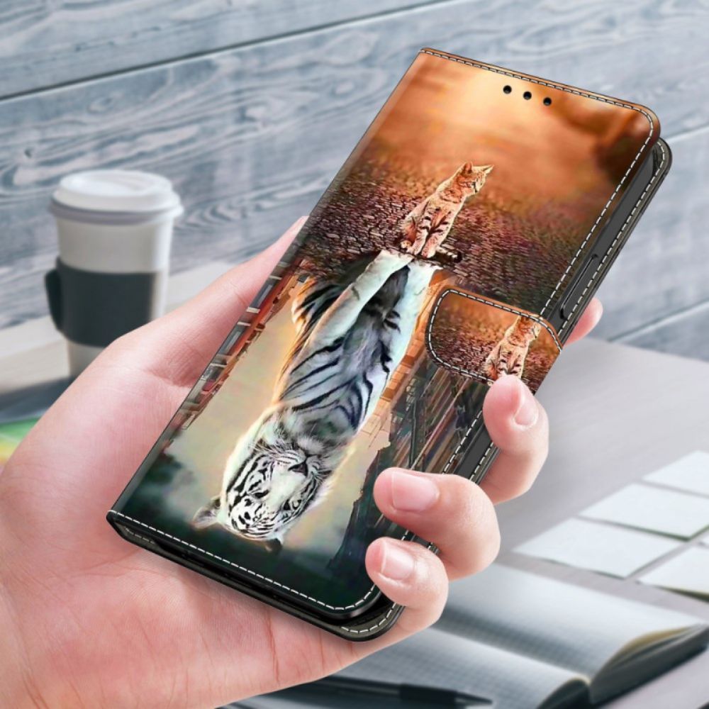 Lederhüllen Google Pixel 9 Katze Und Tiger