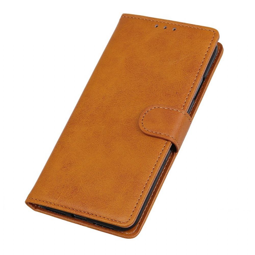 Flip Case Für Honor X7 Retro-ledereffekt Matt