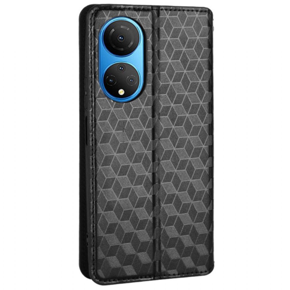 Schutzhülle Für Honor X7 Flip Case Diamant-leder-effekt