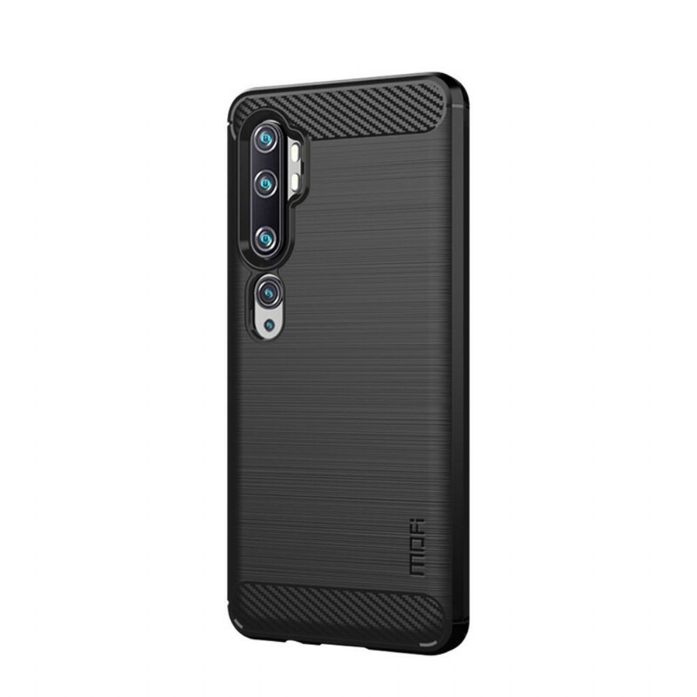 Handyhülle Für Xiaomi Mi Note 10 / 10 Pro Mofi Gebürstete Kohlefaser