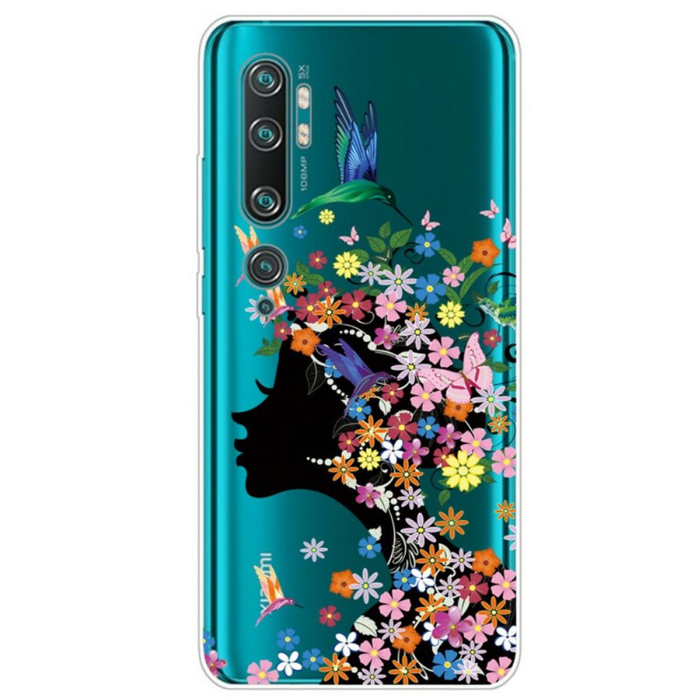 Hülle Für Xiaomi Mi Note 10 / 10 Pro Hübscher Blütenkopf