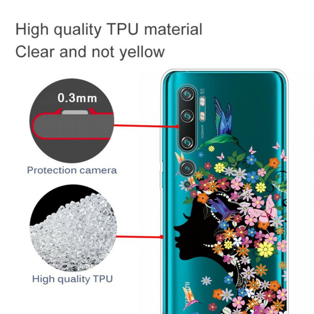 Hülle Für Xiaomi Mi Note 10 / 10 Pro Hübscher Blütenkopf