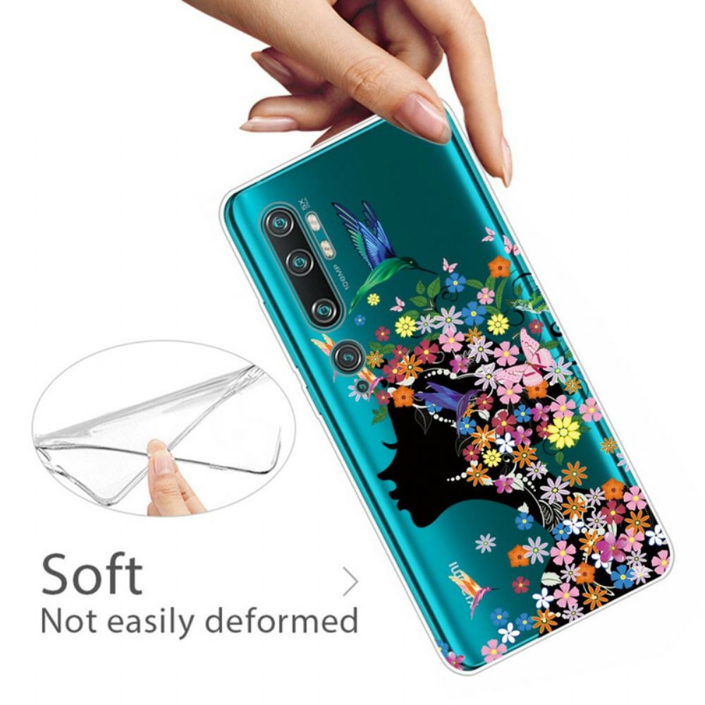 Hülle Für Xiaomi Mi Note 10 / 10 Pro Hübscher Blütenkopf