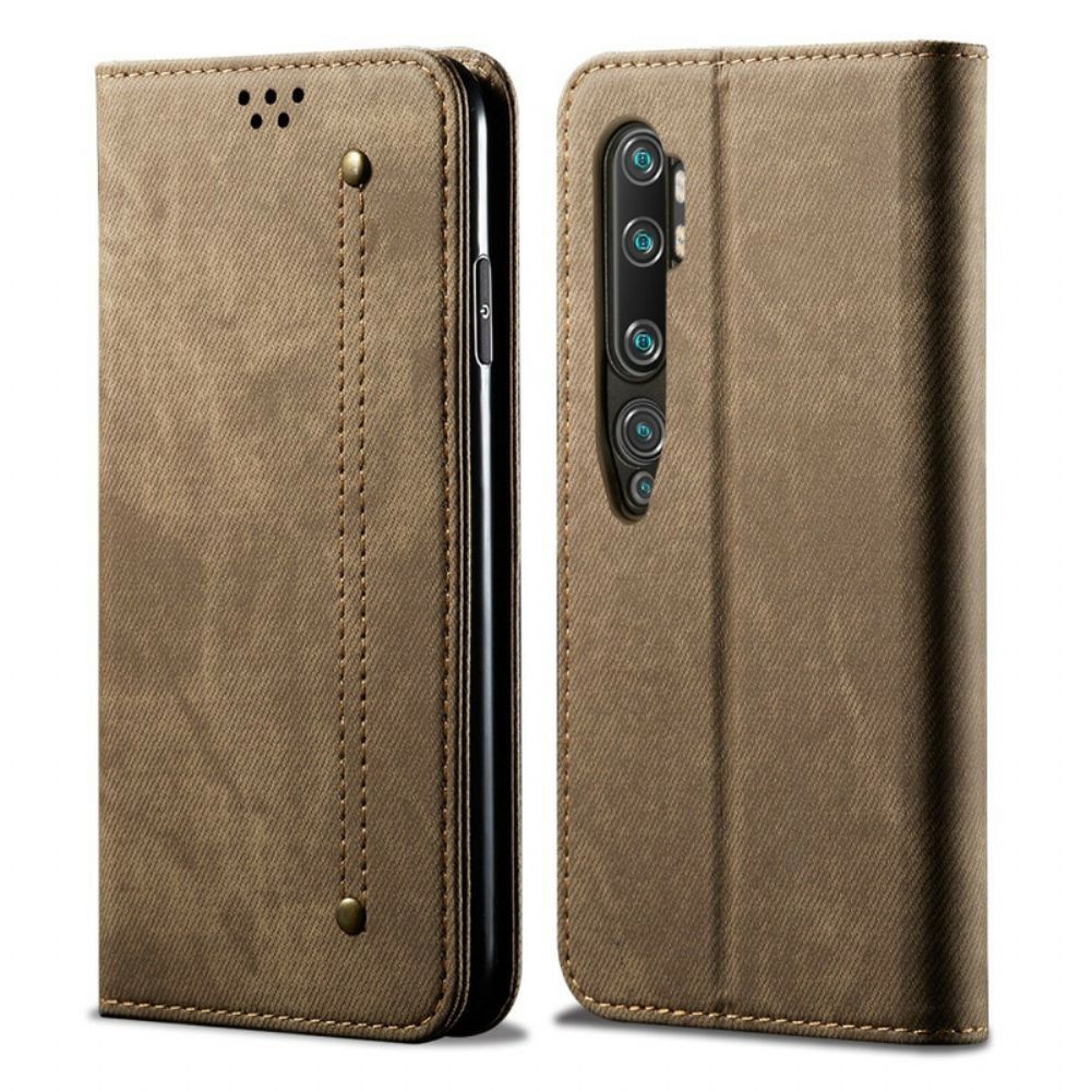 Schutzhülle Für Xiaomi Mi Note 10 / 10 Pro Flip Case Jeansstoff
