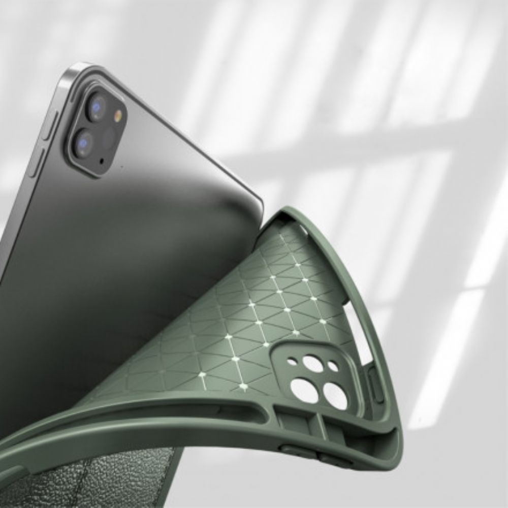 Schutzhülle Für iPad Pro 12.9" (2024) (2024) (2018) Kunstleder Litschi