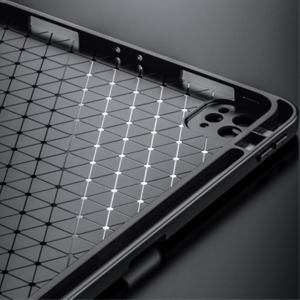 Schutzhülle Für iPad Pro 12.9" (2024) (2024) (2018) Kunstleder Litschi