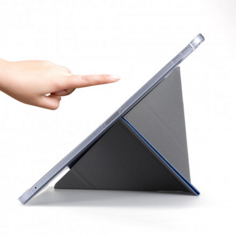 Schutzhülle Für iPad Pro 12.9" (2024) (2024) (2018) Kunstleder Mit Seidenstruktur