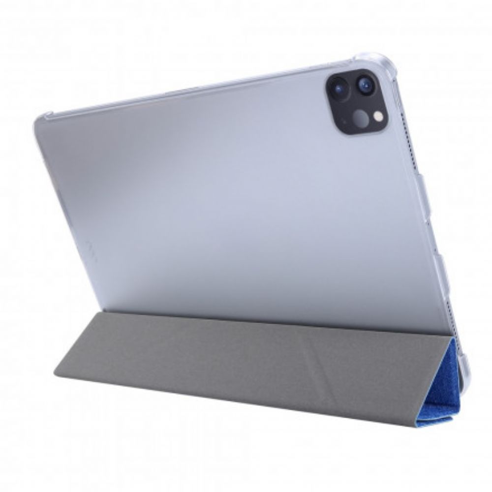 Schutzhülle Für iPad Pro 12.9" (2024) (2024) (2018) Kunstleder Mit Seidenstruktur