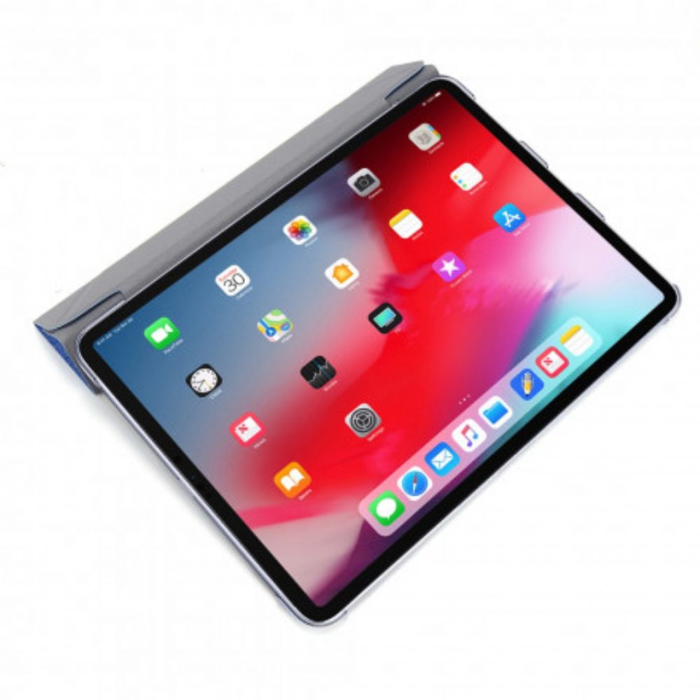 Schutzhülle Für iPad Pro 12.9" (2024) (2024) (2018) Kunstleder Mit Seidenstruktur