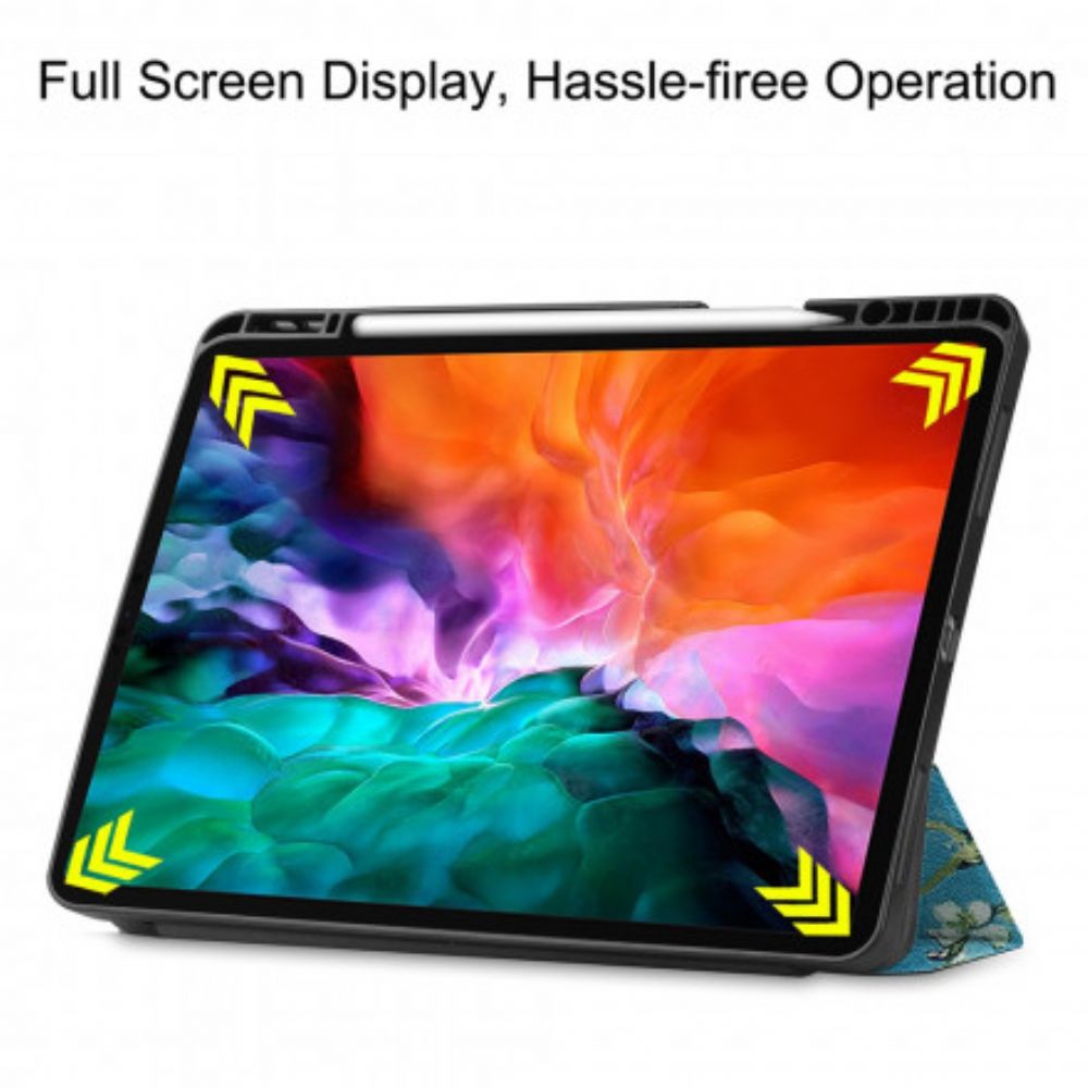 Schutzhülle Für iPad Pro 12.9" (2024) (2024) (2018) Zweige Stifthalter