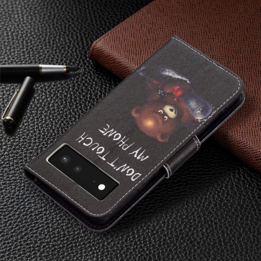 Flip Case Für Google Pixel 6 Gefährlicher Bär