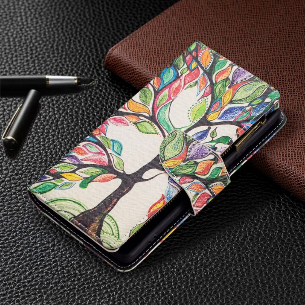 Flip Case Für Google Pixel 6 Reißverschlusstasche Mit Baum