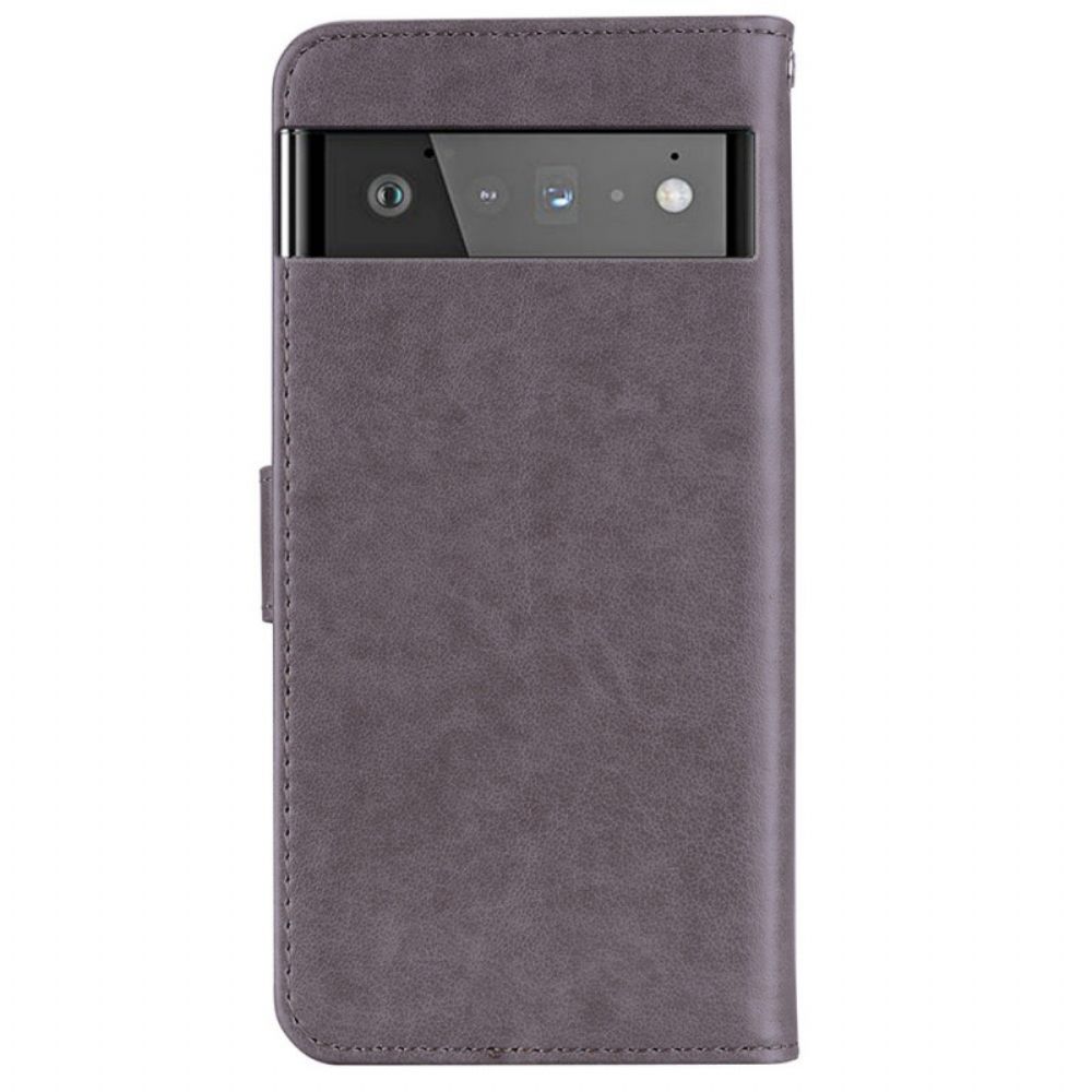 Lederhüllen Für Google Pixel 6 Eulen-mandala Und Anhänger