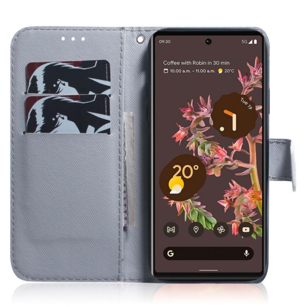 Lederhüllen Für Google Pixel 6 Tigergesicht