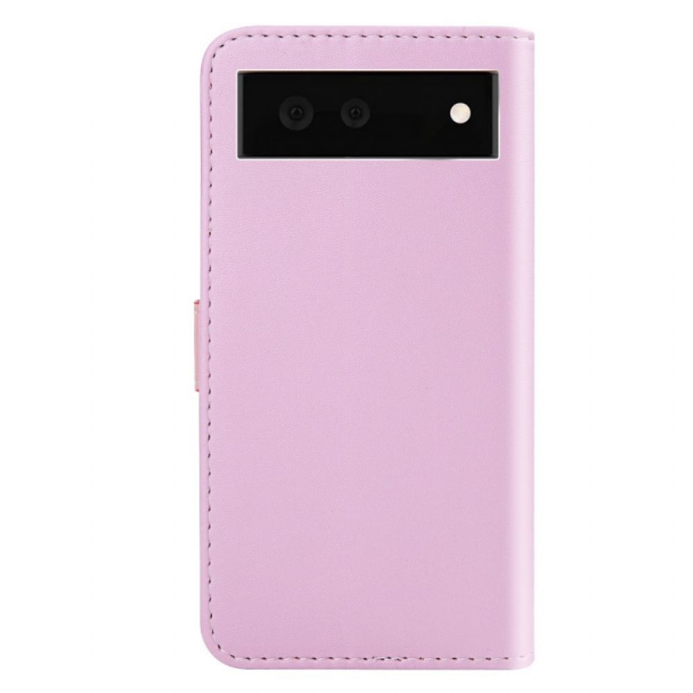 Lederhüllen Für Google Pixel 6 Tricolor Ledereffekt