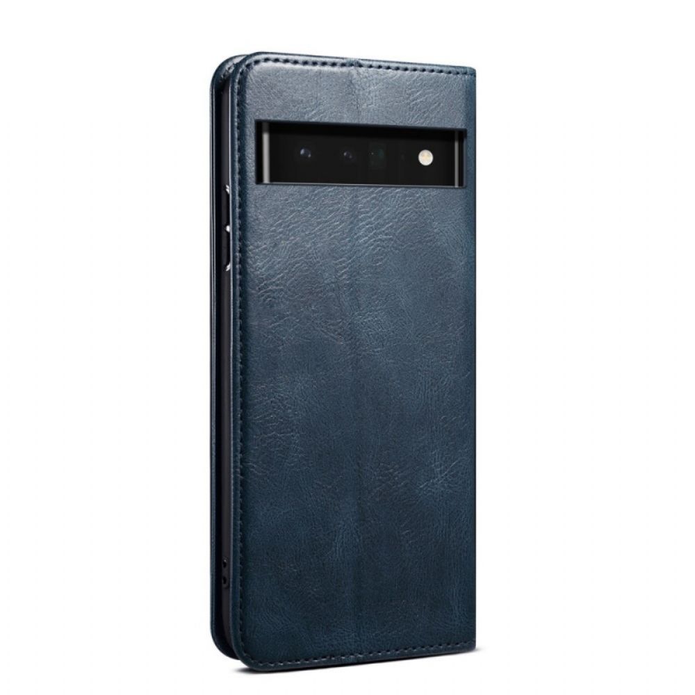 Schutzhülle Für Google Pixel 6 Flip Case Gewachstes Kunstleder