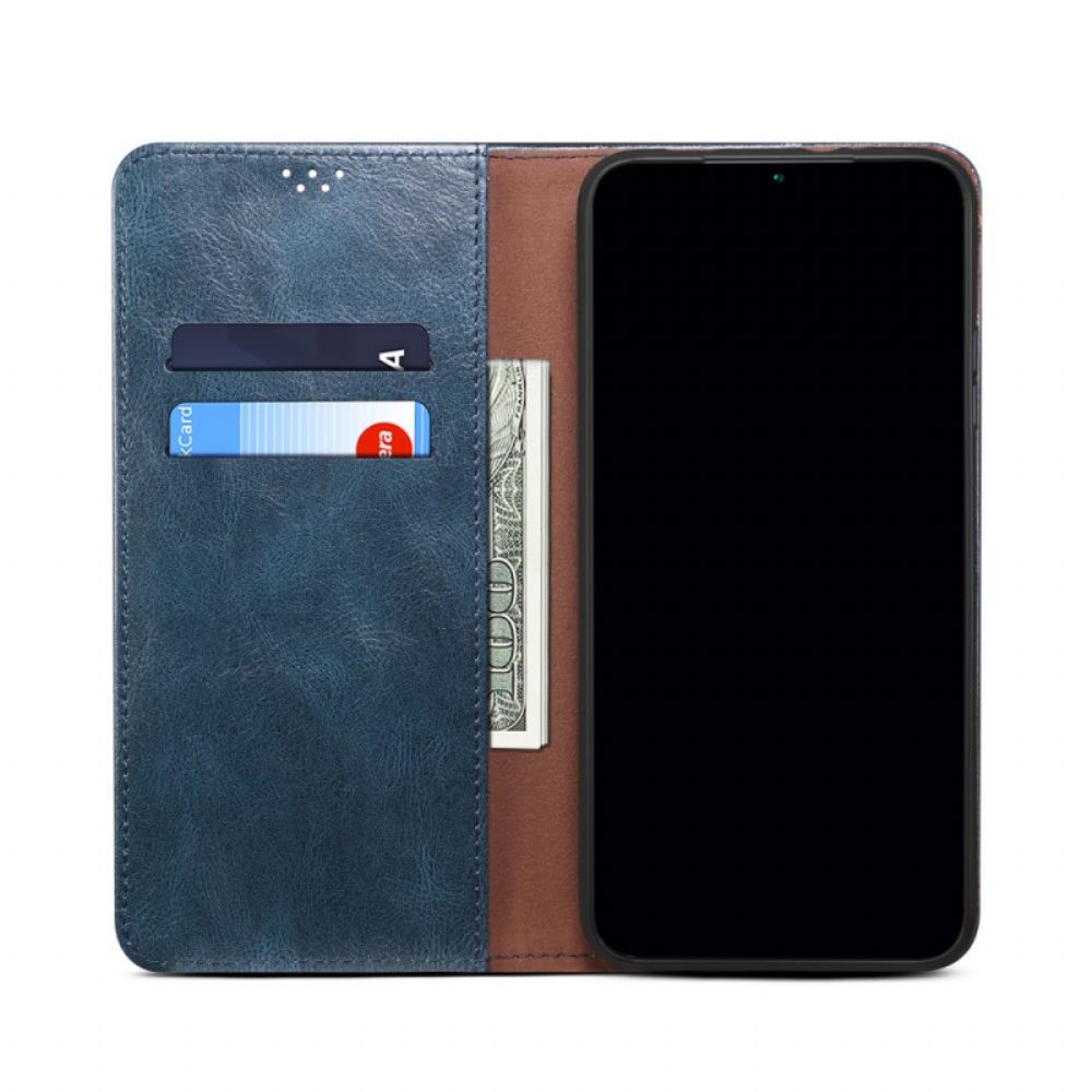 Schutzhülle Für Google Pixel 6 Flip Case Gewachstes Kunstleder