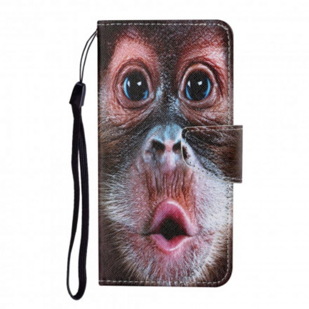 Flip Case Für Oppo A15 Mit Kordel Tanga-affe