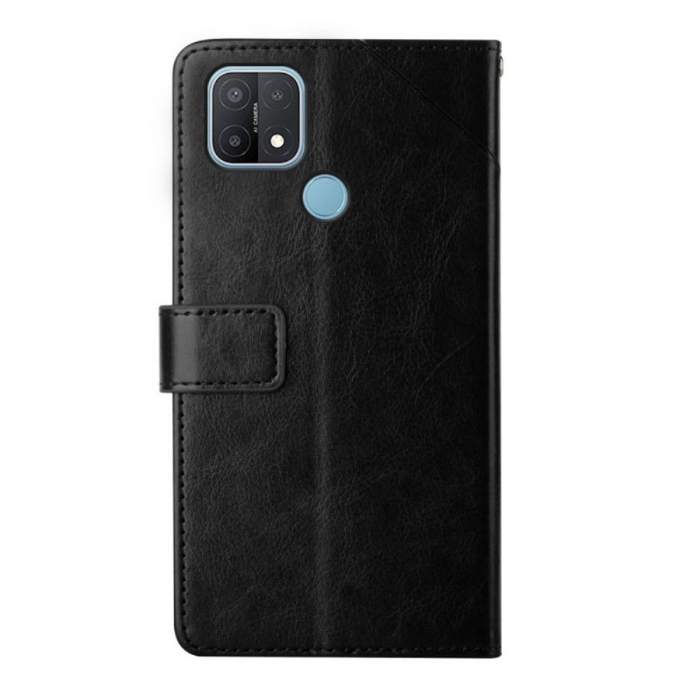 Lederhüllen Für Oppo A15 Y Design Geo Lederoptik