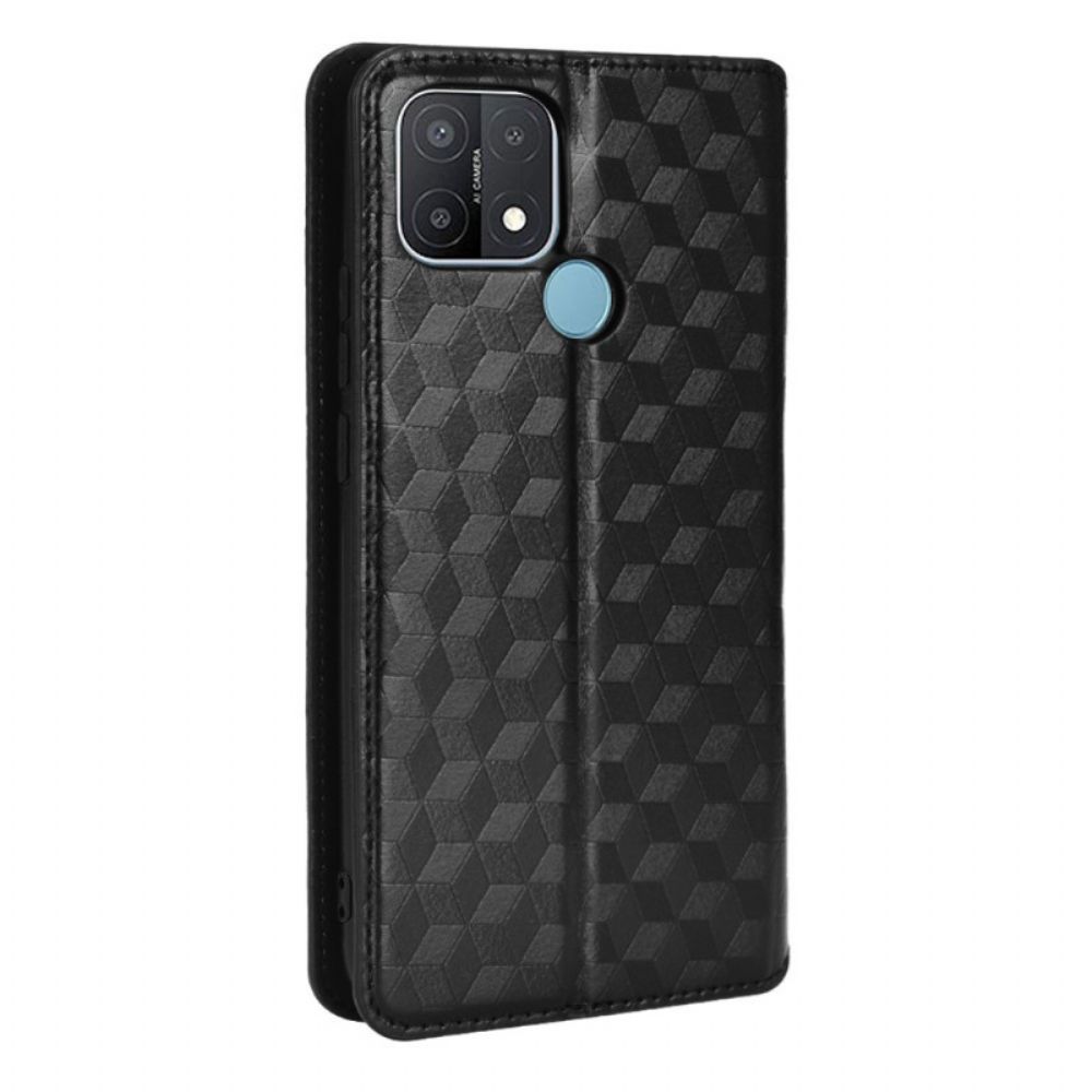 Schutzhülle Für Oppo A15 Flip Case Diamant-leder-effekt