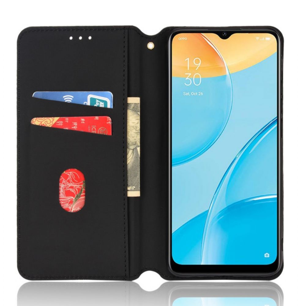 Schutzhülle Für Oppo A15 Flip Case Diamant-leder-effekt