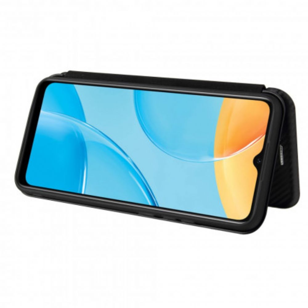 Schutzhülle Für Oppo A15 Flip Case Farbiges Carbon-silikon