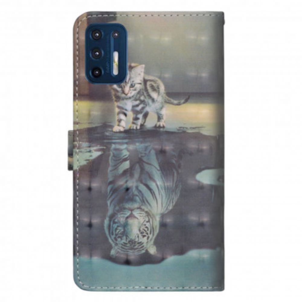 Lederhüllen Für Moto G9 Plus Ernst Der Tiger