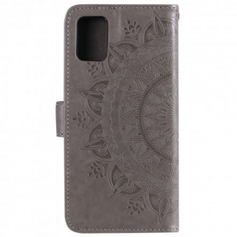 Lederhüllen Für Moto G9 Plus Sonnen-mandala
