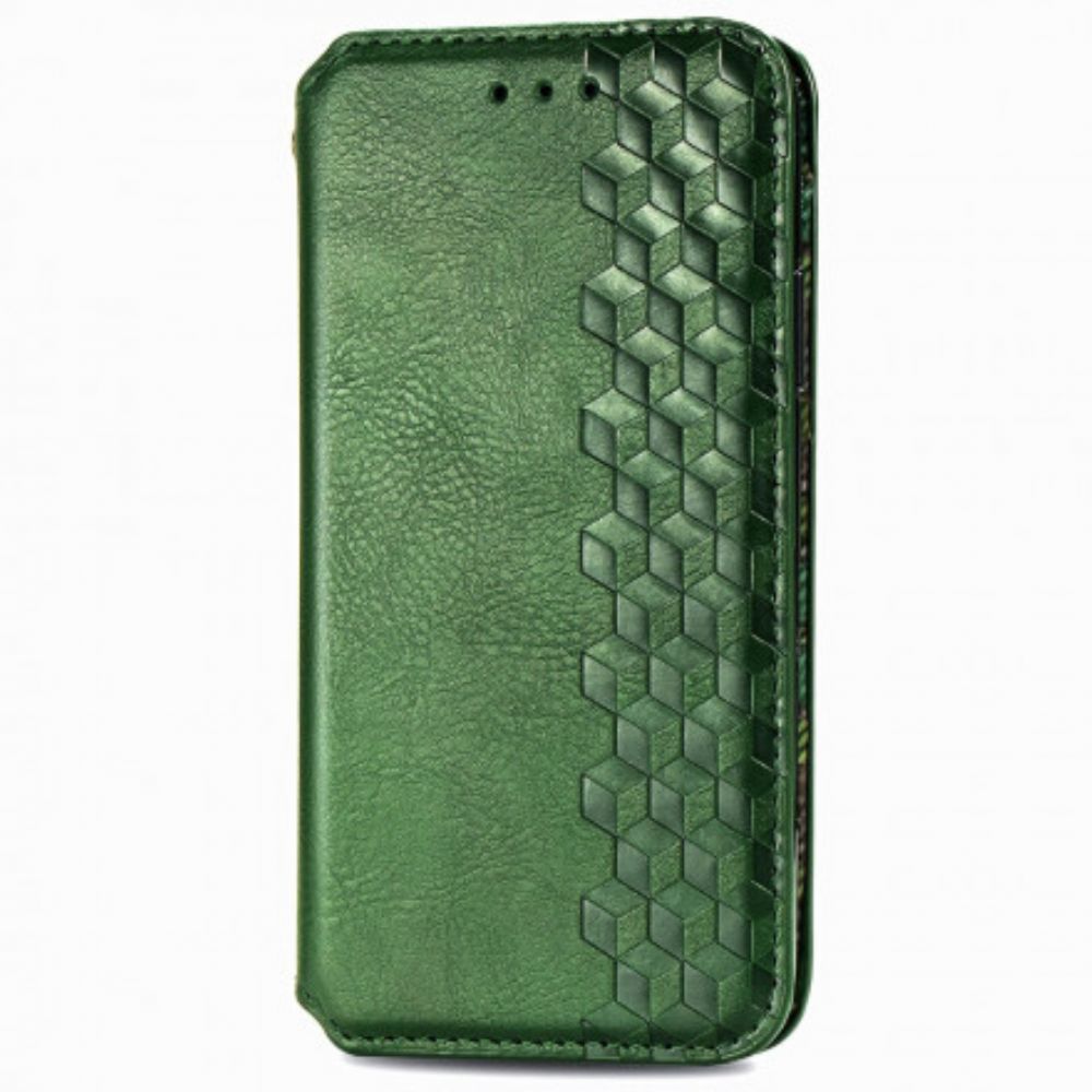 Schutzhülle Für Moto G9 Plus Flip Case Ledereffekt Mit Rautenstruktur