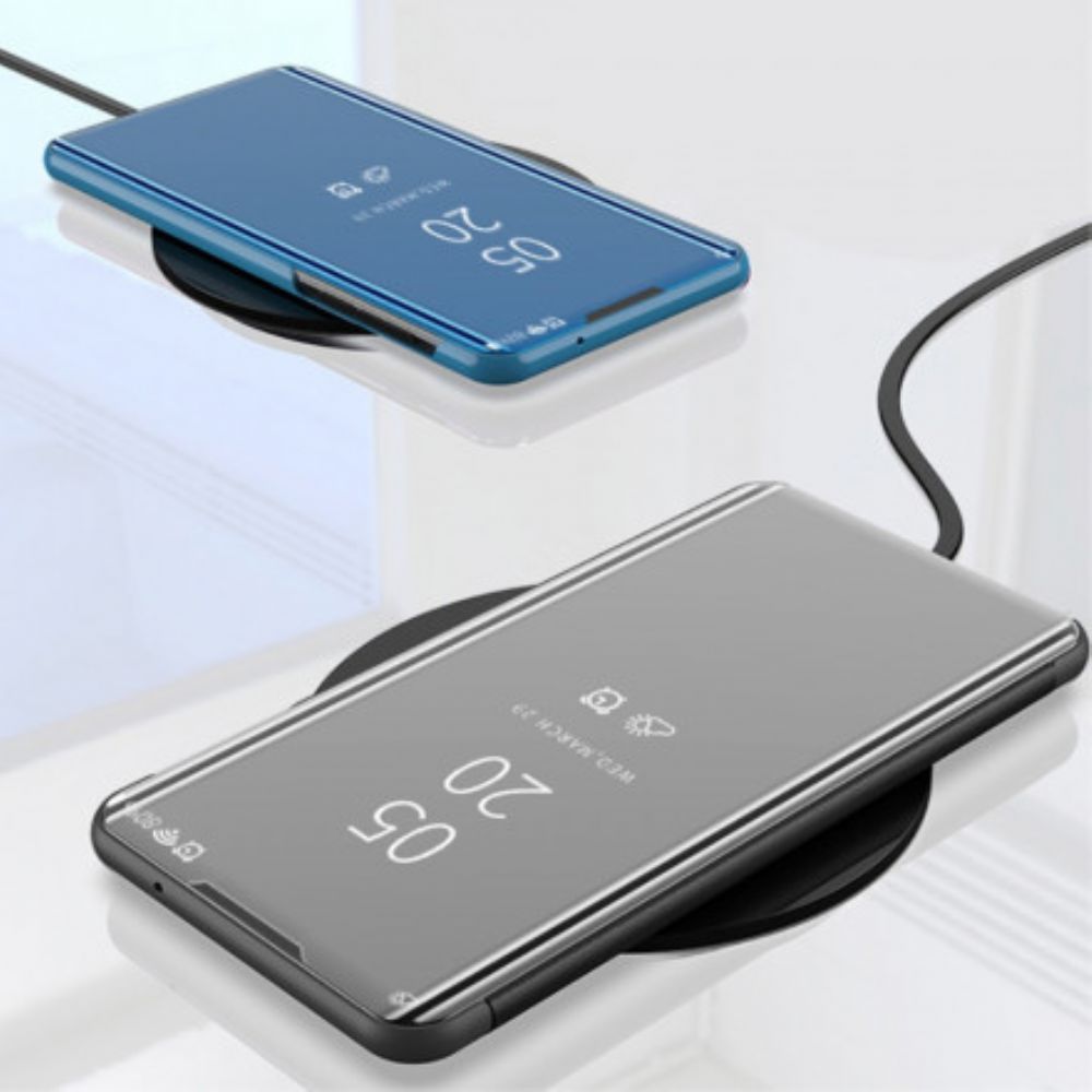 Schutzhülle Für Moto G9 Plus Spiegel Und Kunstleder