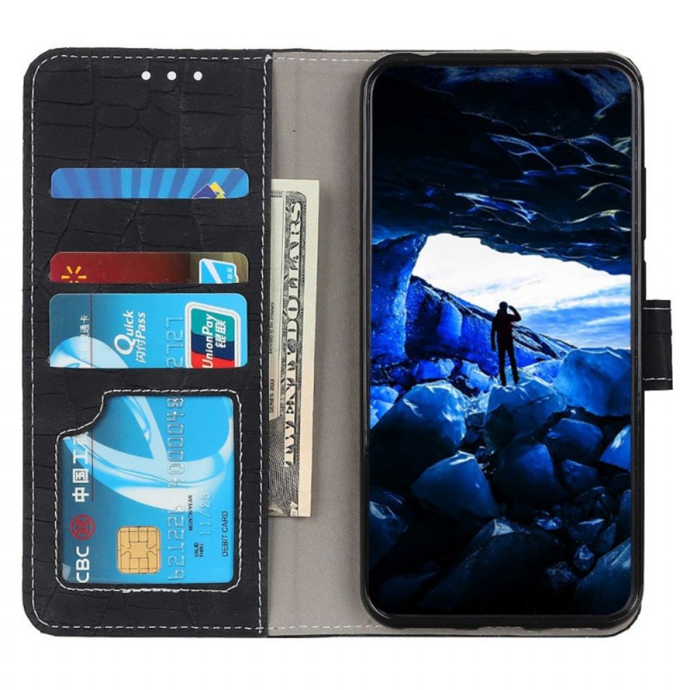 Flip Case Für Samsung Galaxy M23 5G Krokodilleder-stil