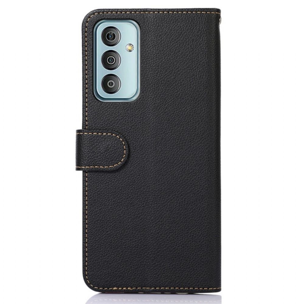 Flip Case Für Samsung Galaxy M23 5G Liche Style Rfid Khazneh