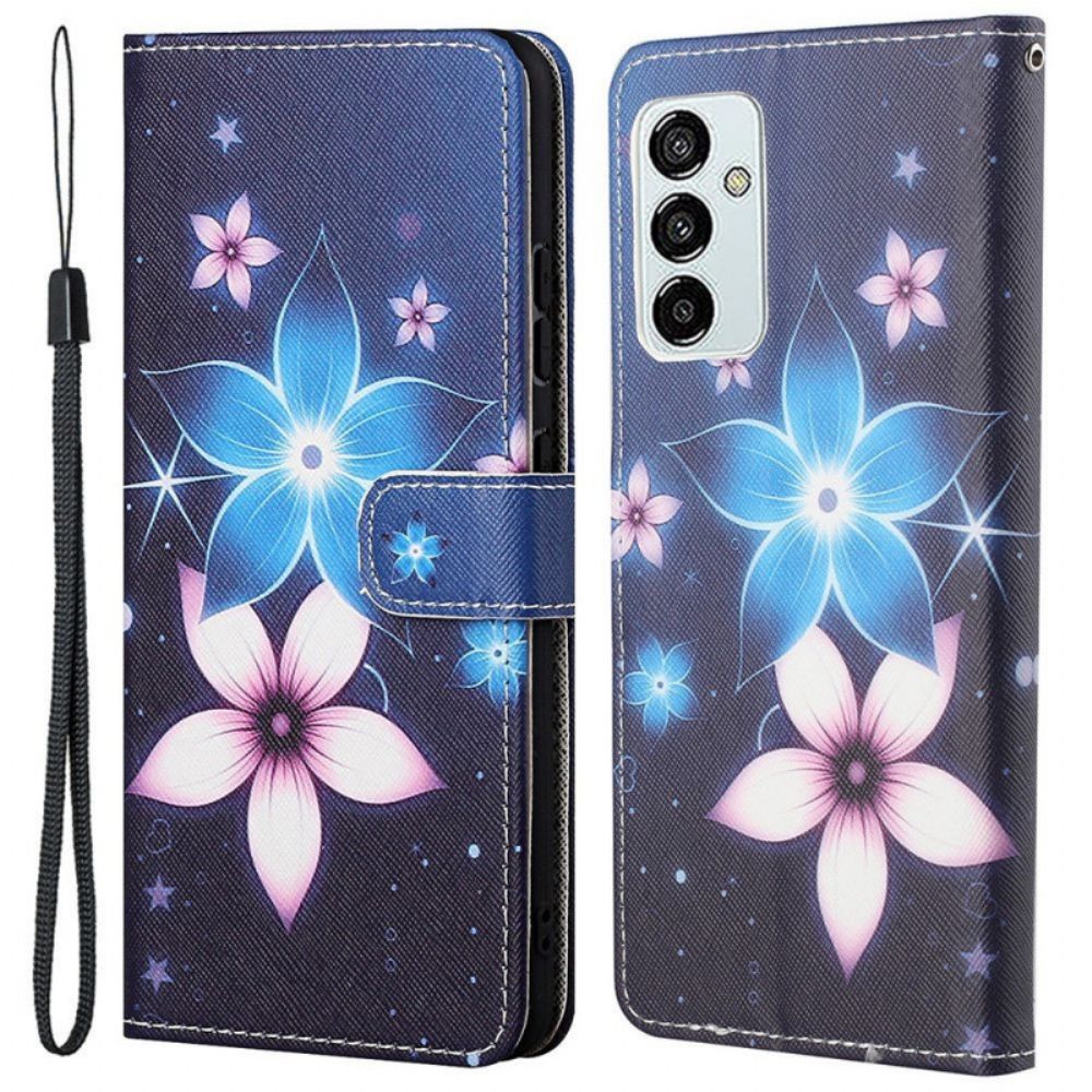 Flip Case Für Samsung Galaxy M23 5G Mondblumen