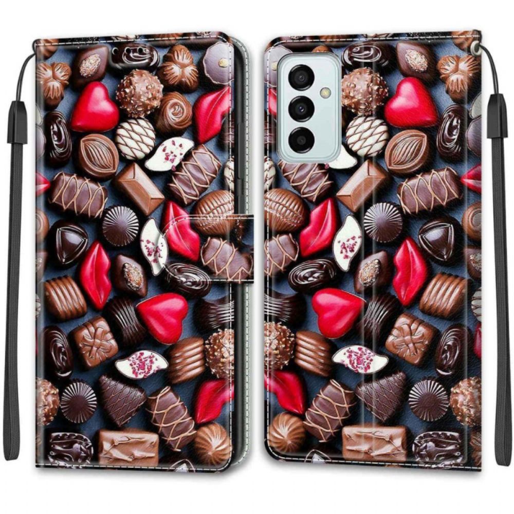 Flip Case Für Samsung Galaxy M23 5G Pralinen