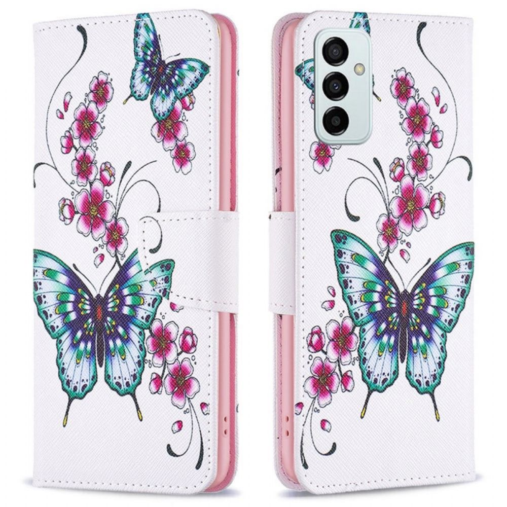 Flip Case Für Samsung Galaxy M23 5G Schöne Schmetterlinge