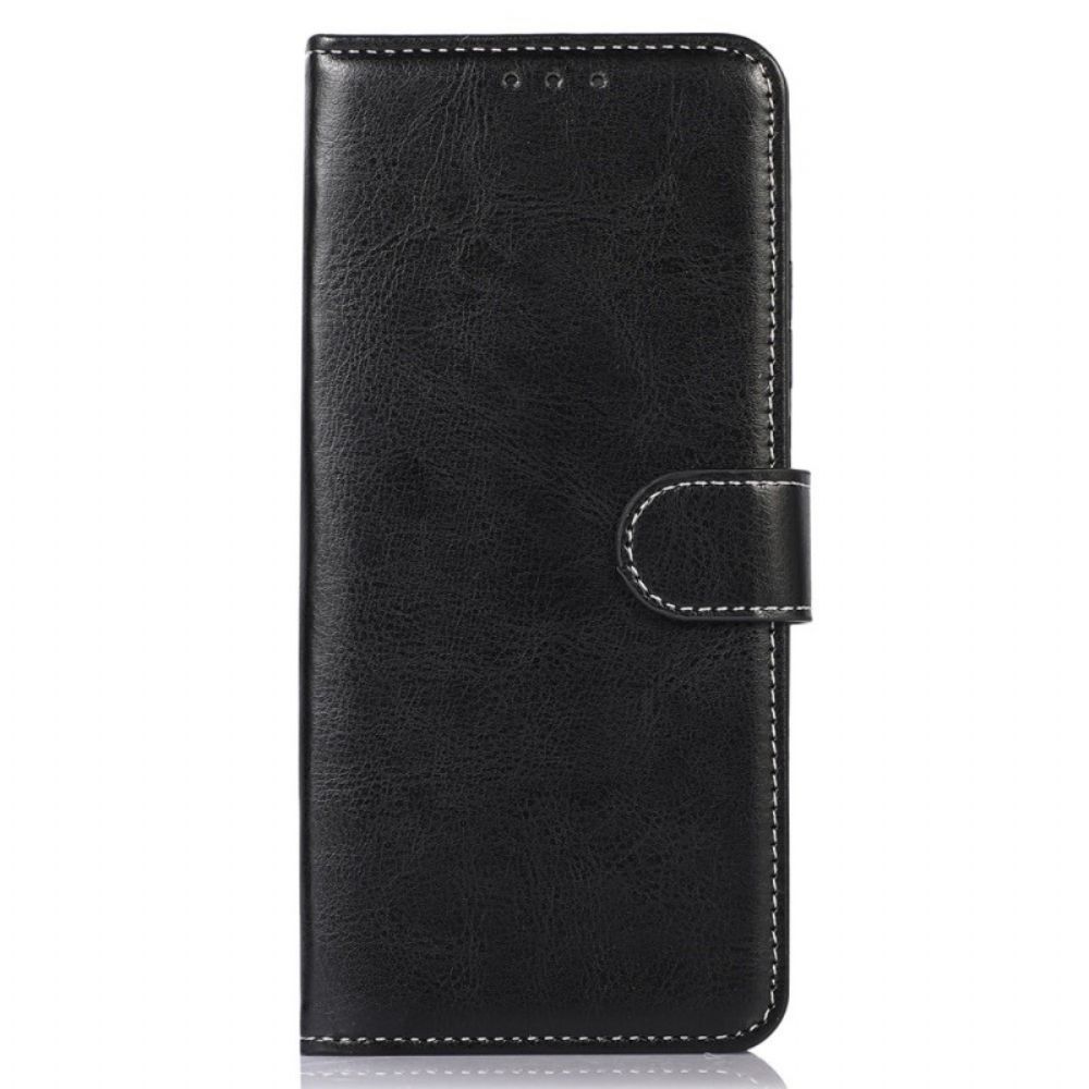 Flip Case Für Samsung Galaxy M23 5G Style Ledernähte