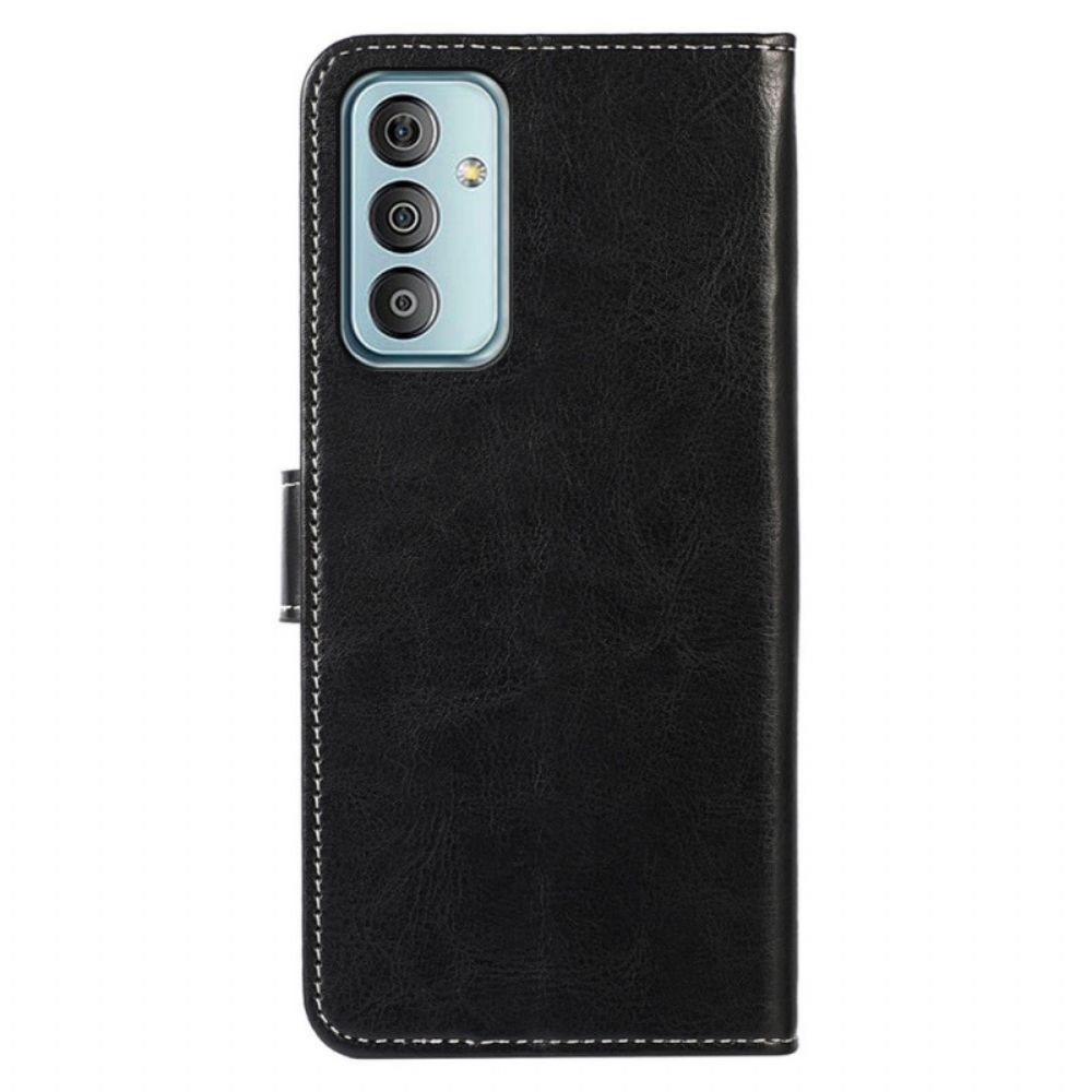 Flip Case Für Samsung Galaxy M23 5G Style Ledernähte