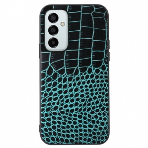 Hülle Für Samsung Galaxy M23 5G Echtleder Mit Krokoprägung