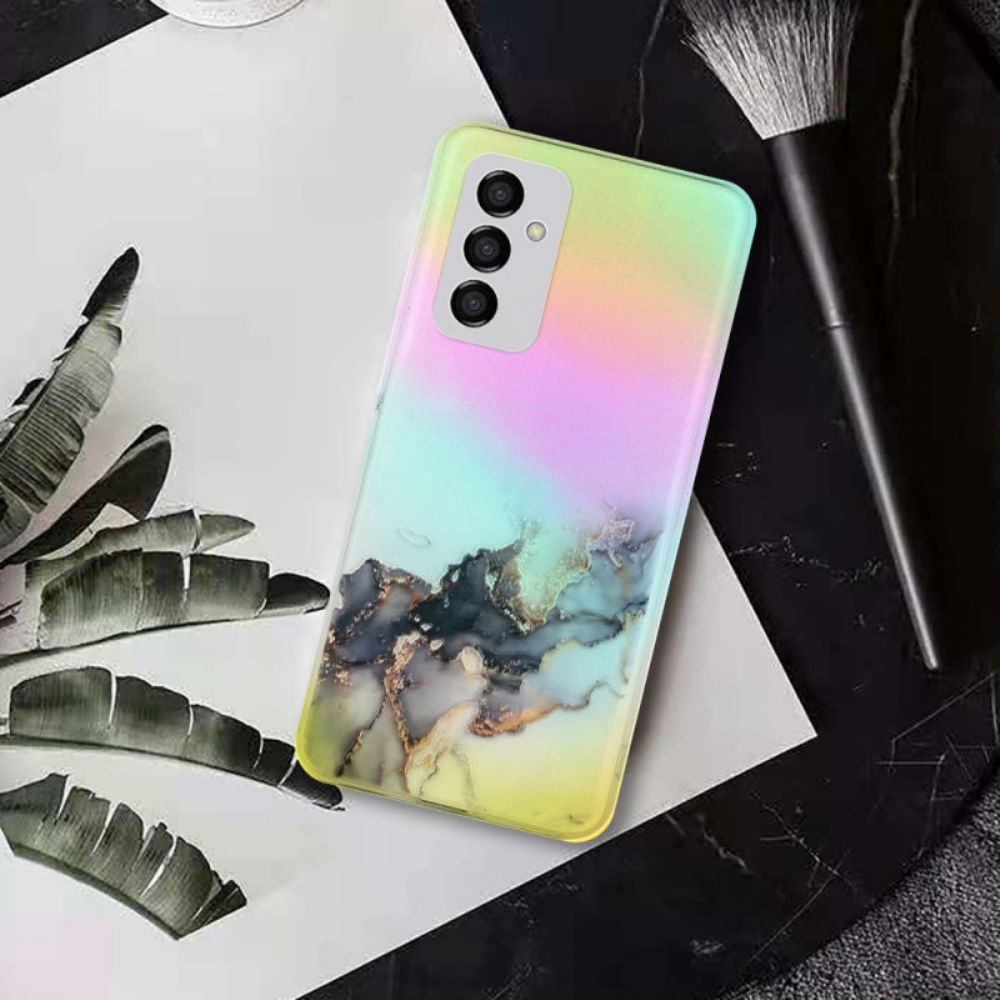 Hülle Für Samsung Galaxy M23 5G Lasereffekt-marmor