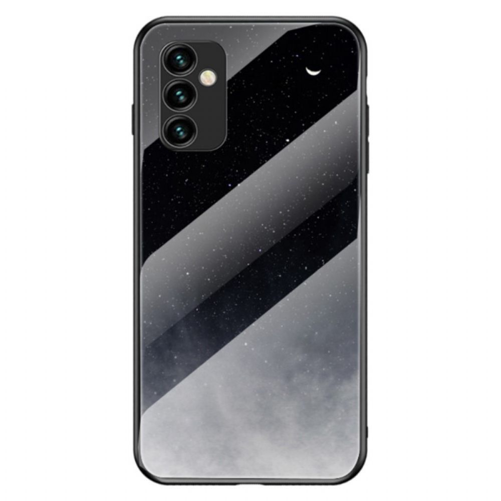 Hülle Für Samsung Galaxy M23 5G Muster Aus Gehärtetem Glas